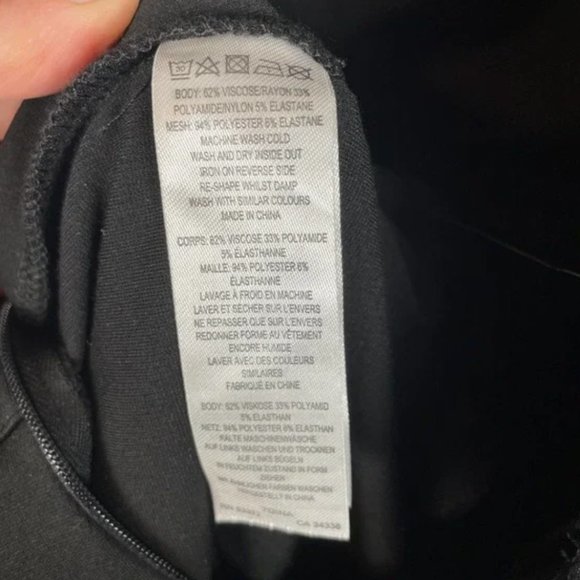 French Connection Lea Mesh Black Polka Dot Jumpsuit Sz 4 - Picture 10 of 10